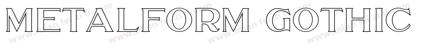 Metalform Gothic JNL字体转换